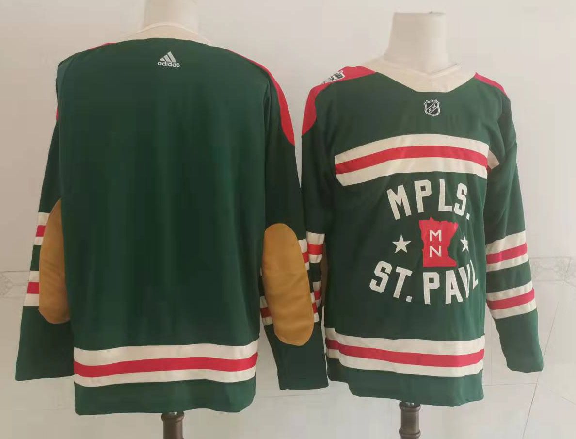 Cheap Men Minnesota Wild Blank Green Classic Edition 2022 Adidas NHL Jersey